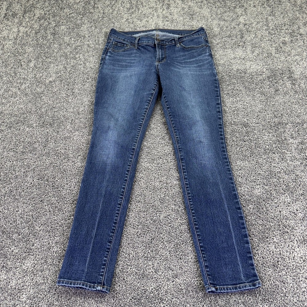 Old Navy Jeans Womens 8 Blue Mid Rise Skinny Medium Wash Stretch Denim Casual